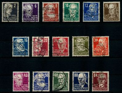 SBZ ALLG. Ausgaben Nr 212-227 gestempelt X8E1052