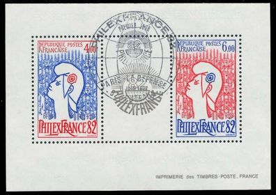 Frankreich Block 6 zentrisch gestempelt X8051CA