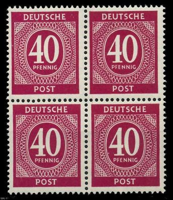 Kontrollrat Ziffern Nr 929a postfrisch Viererblock X82C976