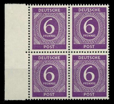 Kontrollrat Ziffern Nr 916a postfrisch Viererblock SRA X82E9BE