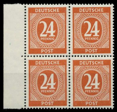 Kontrollrat Ziffern Nr 925a postfrisch Viererblock SRA X830266