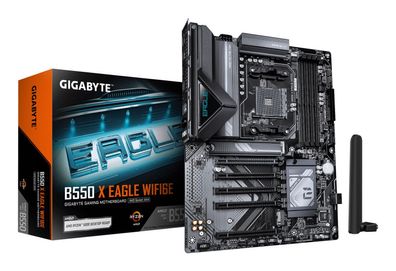 Gigabyte B550 X EAGLE WIFI6E Mainboard, AMD, Sockel AM4, AMD Ryzen 5000 Series, AMD R