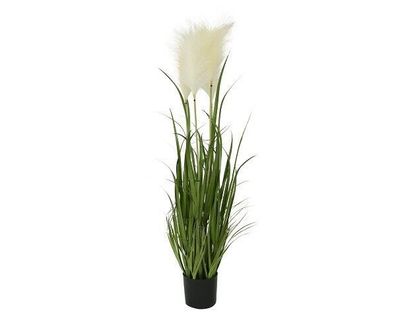 Kunstpflanze Gras Kunststoff Ø 12 cm H 100 cm grün
