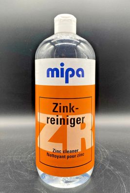Mipa Zinkreiniger 1l Reiniger u. Entfetter Grundierung Primer Zink Oberflächen