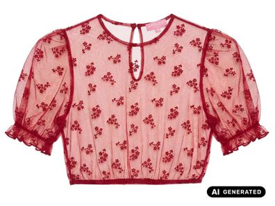 Dirndlbluse Henna bordeaux