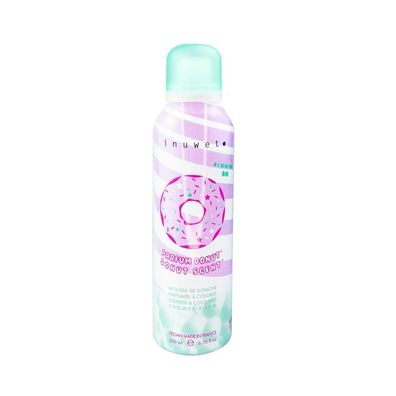 Inuwet, Donut, reinigend und weichmachend, Duschmousse, 200 ml