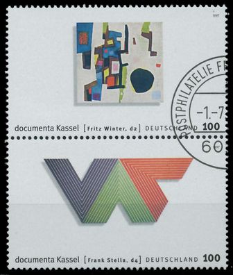 BRD ZD AUS BLOCK 39 Nr 1927 + 1929 gestempelt SENKR PAAR X868DC6