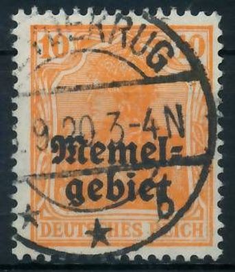 MEMEL 1920 Germania Nr 14 zentrisch gestempelt X472ED6