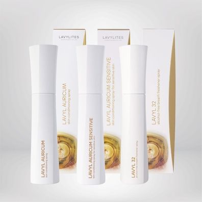 Lavylites Sparset 3x 150ml SPRAYS: 1x LAVYL Auricum 1x Sensitive SKIN 1x LAVYL 32