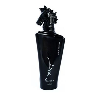 Lattafa Maahir Black Edition Parfuem, 100 ml - Luxus Eau de Parfum fuer Damen und