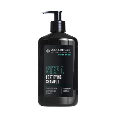 Men Step 1, Bio-Haarshampoo, kräftigend und gegen Haarausfall, 400 ml