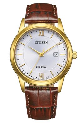 Citizen Eco-Drive Herrenuhr Solar Braun/Goldfarben AW1782-11A