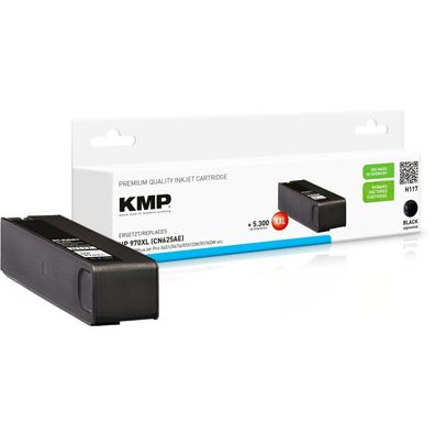 KMP H117 schwarz Tintenpatrone ersetzt HP 970XL (CN625AE)