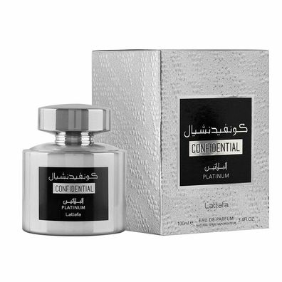Lattafa Lattafa Confidential Platinum Eau De Parfum Spray (Unisex) Herren 100 ml