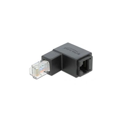 Delock DELOCK Adapter RJ45 St > RJ45 Bu Cat6 UTP unten gewinkelt