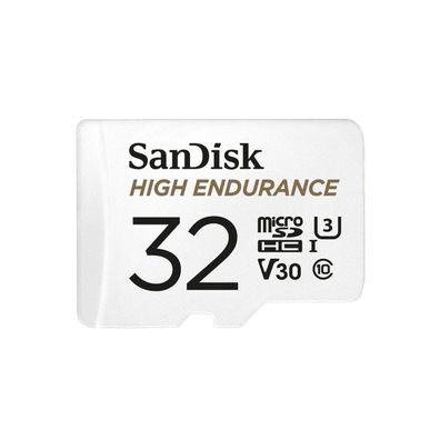 High Endurance 32 GB microSDHC (weiß, UHS-I U3, Class 10, V30)