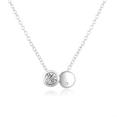 Fine silver necklace with zircons AGS867 / 47