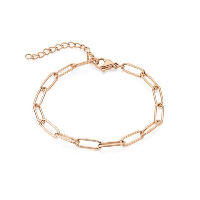 Stylish bronze bracelet with pendants VEDB0494RG