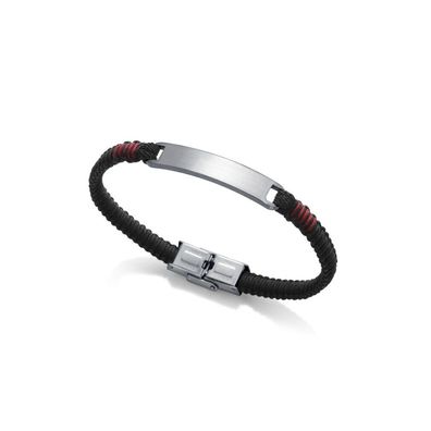 Black nylon bracelet for men Heat 1333P01017