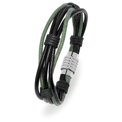 Black and green men´s bracelet