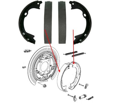Handbremsbeläge Jeep Grand Cherokee Bj:11-22 / Durango Bj:11-26