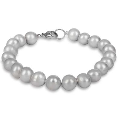 Bracelet made of genuine gray pearls JL0359