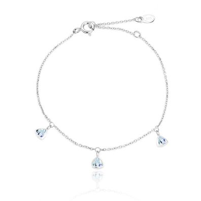 Elegant silver bracelet with topazes TOPAGB5/20