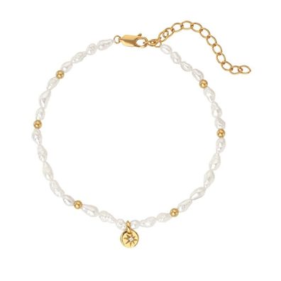 Luxury pearl bracelet with diamond Jac Jossa Soul DL647