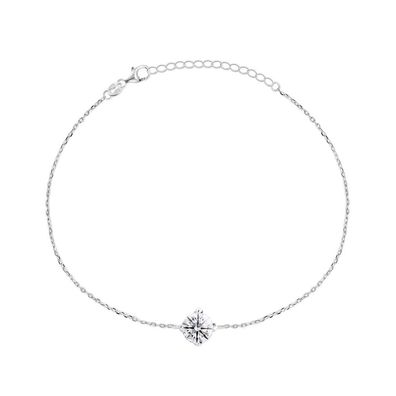 Elegantes Silberarmband mit Zirkon BRC23W