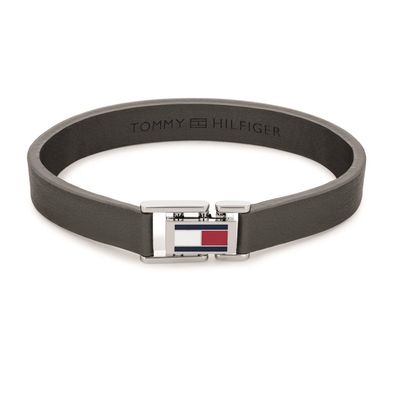 Tommy Hilfiger Lederarmband mit Stahlverschluss 2790428