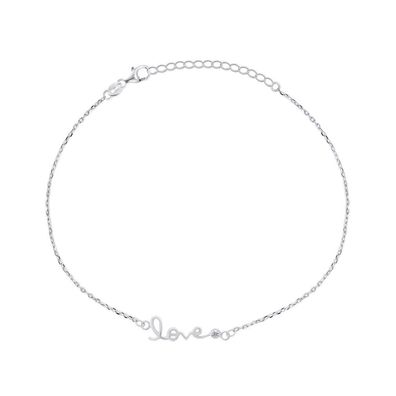Romantisches Silberarmband Love BRC66W