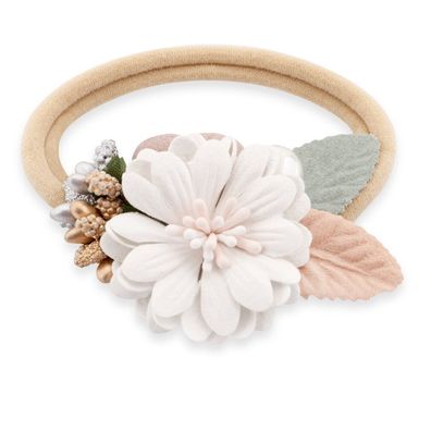 Ein dezentes Haarband in Form von Blumen