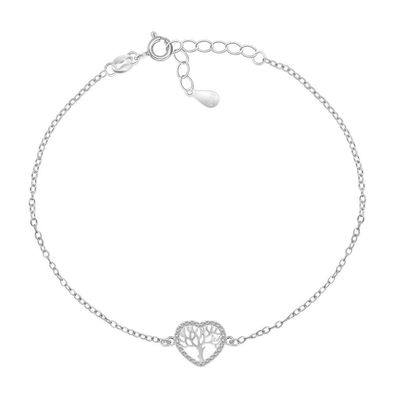 Wunderschönes Silberarmband Baum des Lebens BRC56W
