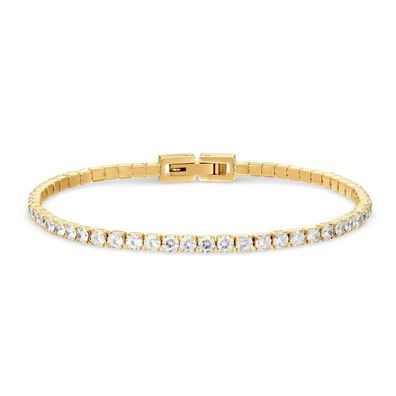 Schillerndes vergoldetes Armband mit Zirkonen Arctic Symphony 646-27-190