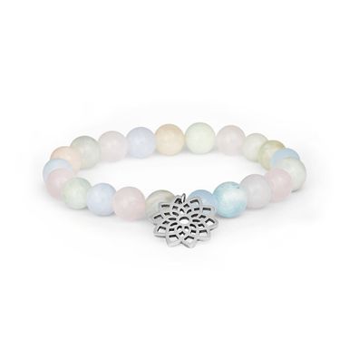 Morganit-Perlenarmband MINK96 / 17