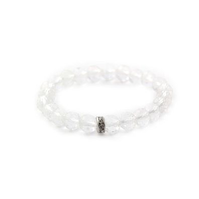 Perlenarmband aus facettiertem Kristall MINK49 / 17