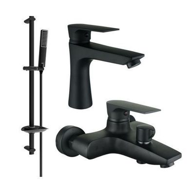 Mexen Axel DB72 Badewannenset, Schwarz - 73803DB72-70