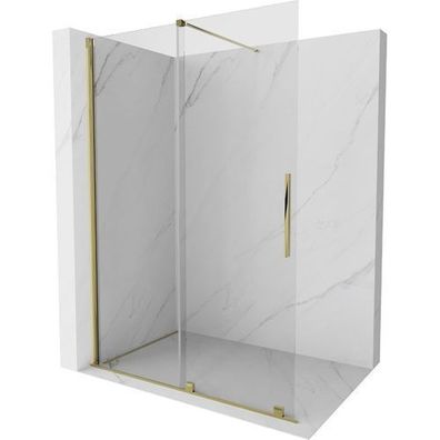 Mexen Velar Walk-in Duschwand 160x200cm Gold Transparent