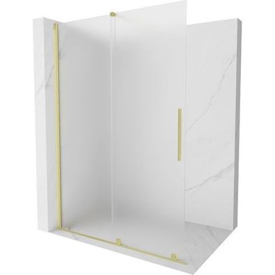 Mexen Velar 150x200cm Duschwand Gebürstet Gold