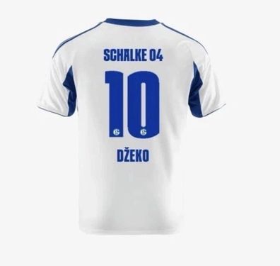 FC Schalke 04 Auswärtstrikot 10 Dzeko weis 2025/2026 Größen S-XXXL Neu