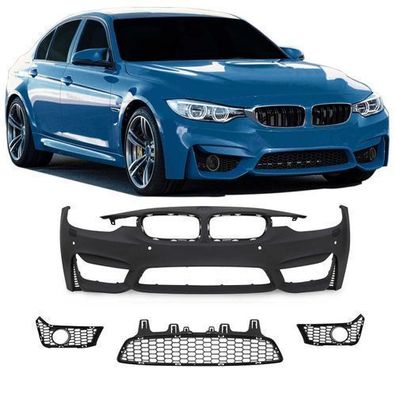 JOM Stoßstange vorne für BMW F30 inkl. LCI 2011-2019 SRA + PDC Schwarz