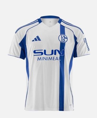 FC Schalke 04 Auswärtstrikot Weiß 2025/2026 Jersey 25/26 Größen S-M-L-XL-XXL