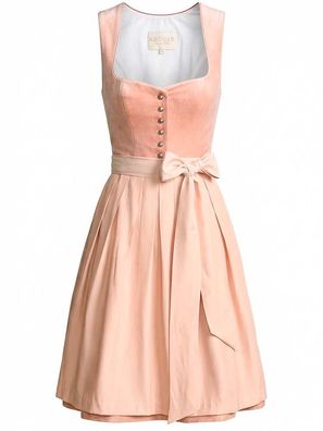 Dirndl Aliona 60cm Länge apricot - Größe: 32