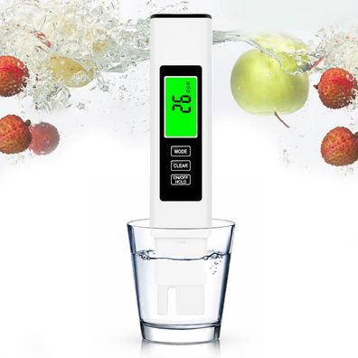 M18C 4in1 TDS/EC/TEMP Tester Wasserprüfung Wassertester für Trinkwasser Aquarien