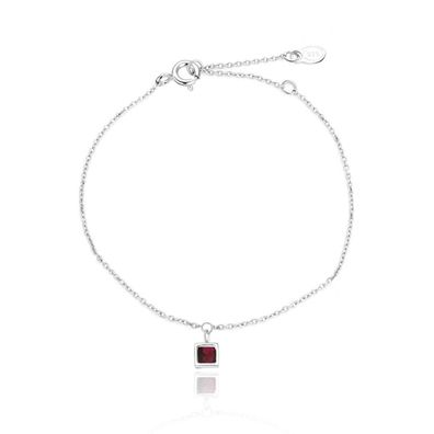 Fine silver bracelet with garnet GRAAGB4/20