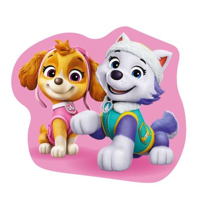 Paw Patrol Formkissen Pink Kinder Kuschelkissen Charakter Kissen aus weichem Polar
