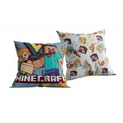 Minecraft 1 Stück Kissen 40 cm Dekokissen Kuschelkissen mit weicher Oberfläche