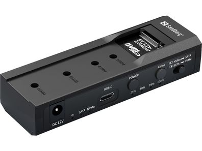 Sandberg HDD / SSD Dockingstation - Klonfunktion mit Offline Clone Schächte: 2 - 2,5"