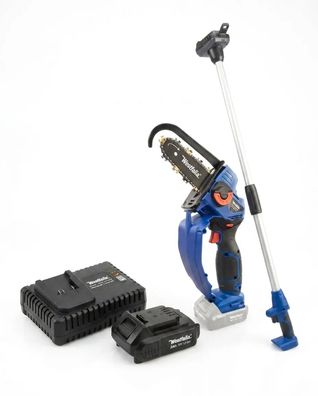 X-SAW mit Verlängerung, 2 Ah Akku und Schnellladegerät, 18V