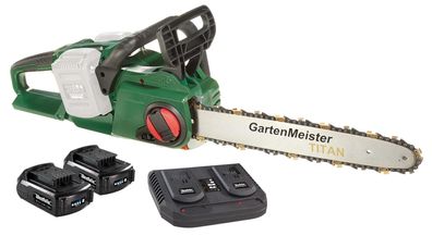 Akku-Kettensäge GMAK 36/40 Set 2x 18V 2Ah Akku Doppellader